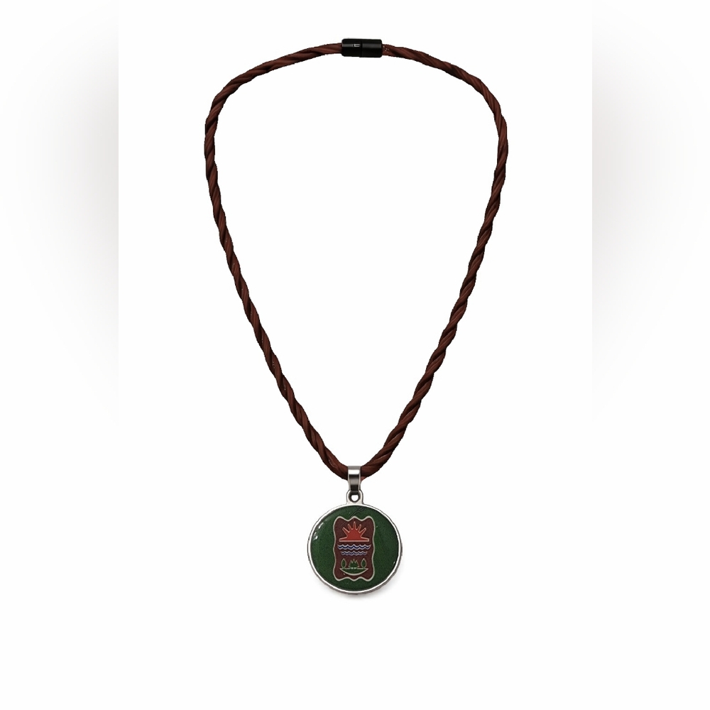 Abenaki Nation Native American Tribe Flag Necklace Indigenous Heritage